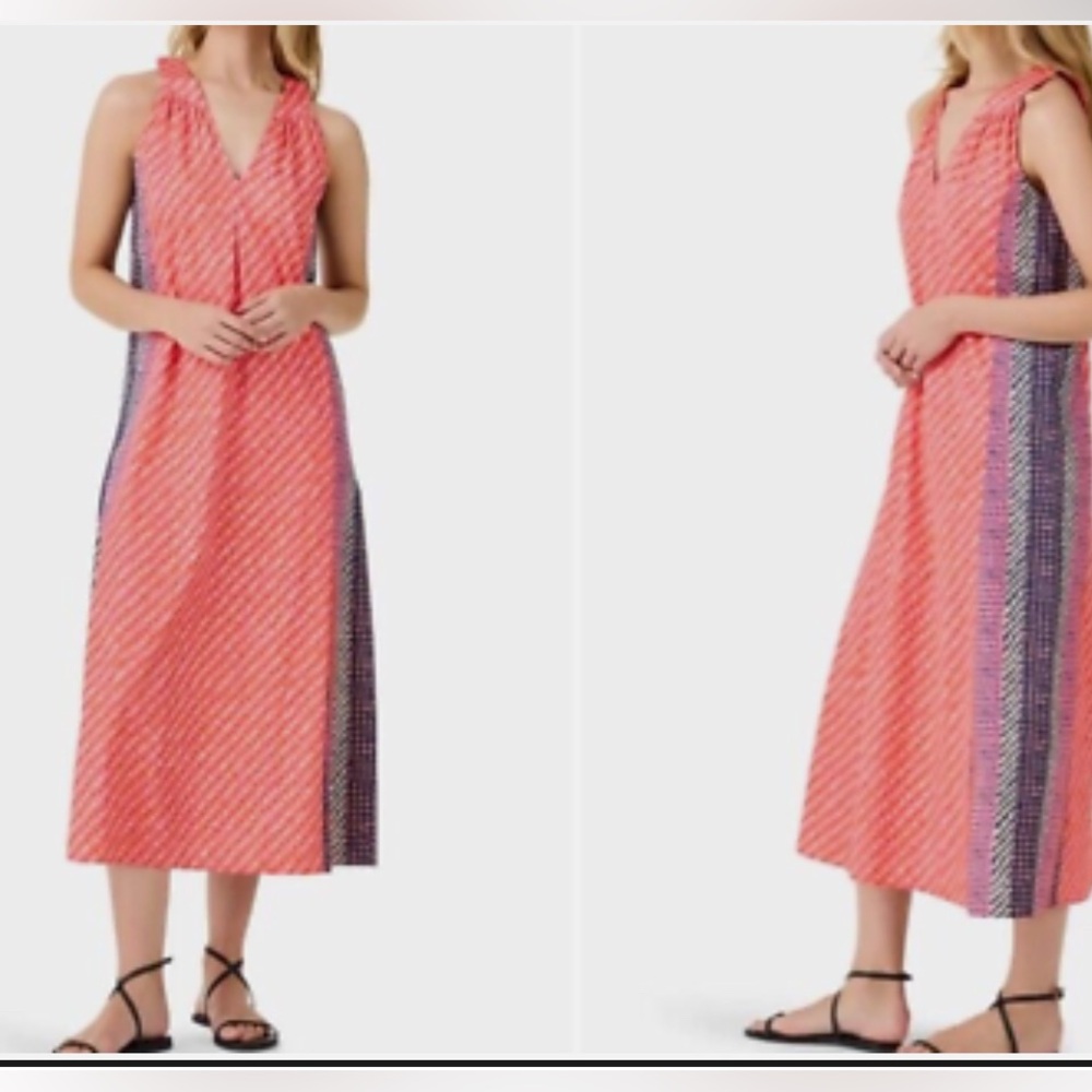 Nic and Zoe Red and White Sleeveless Dress